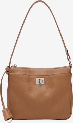 MANUKA Shoulder Bag in Brown: front