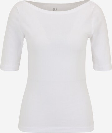 Gap Petite Koszulka 'ELBOW' w kolorze biały: przód