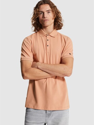 CAST IRON Paita 'Polo shirt in piqué with stretch' värissä oranssi