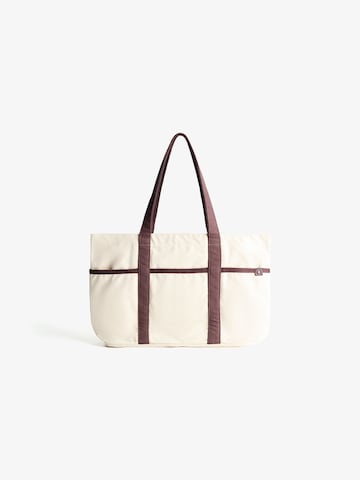 Bershka "Чанта тип ""Shopper""" в бежово