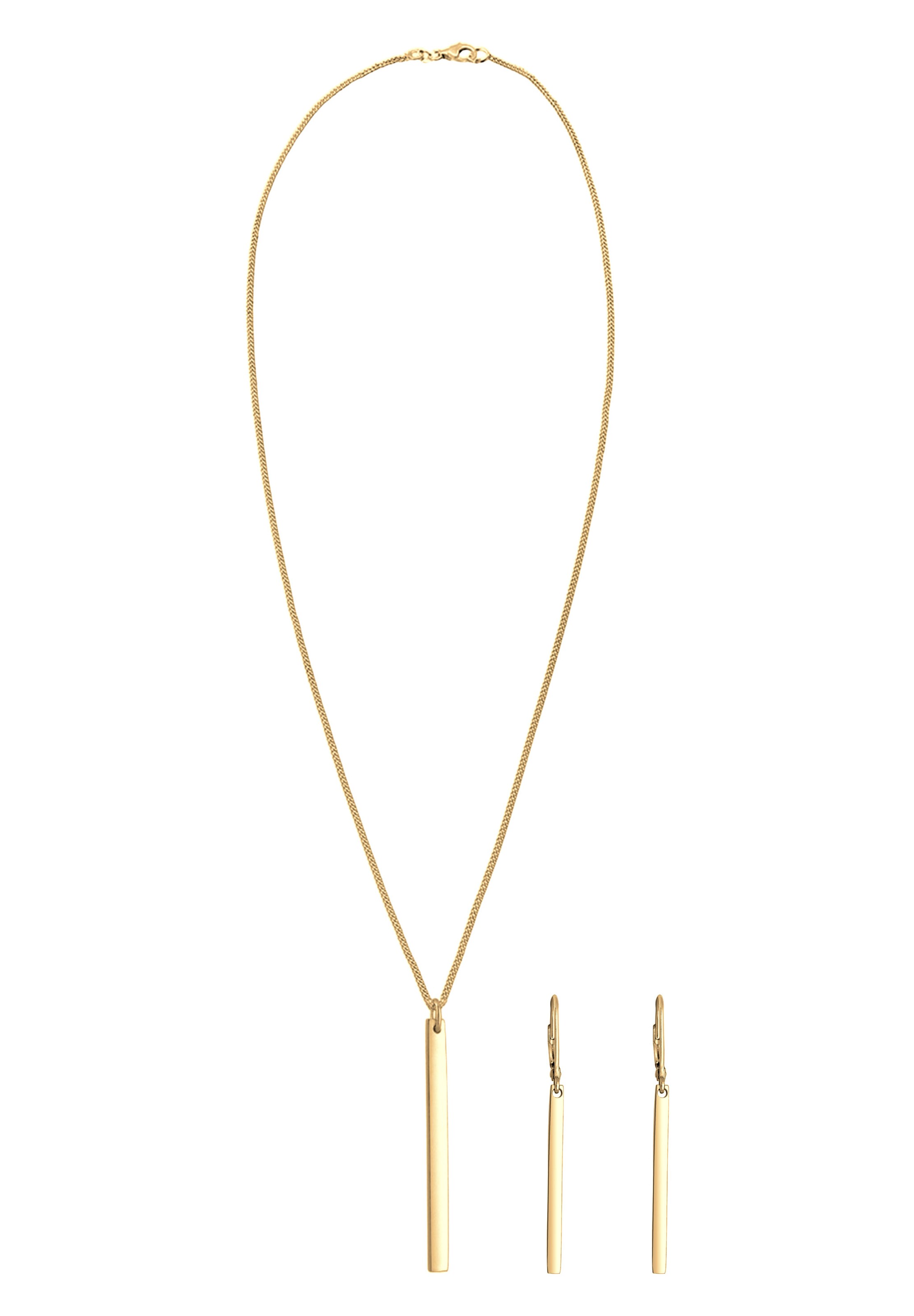 ELLI Sieraden set 'Geo' in de kleur Goud, Productweergave