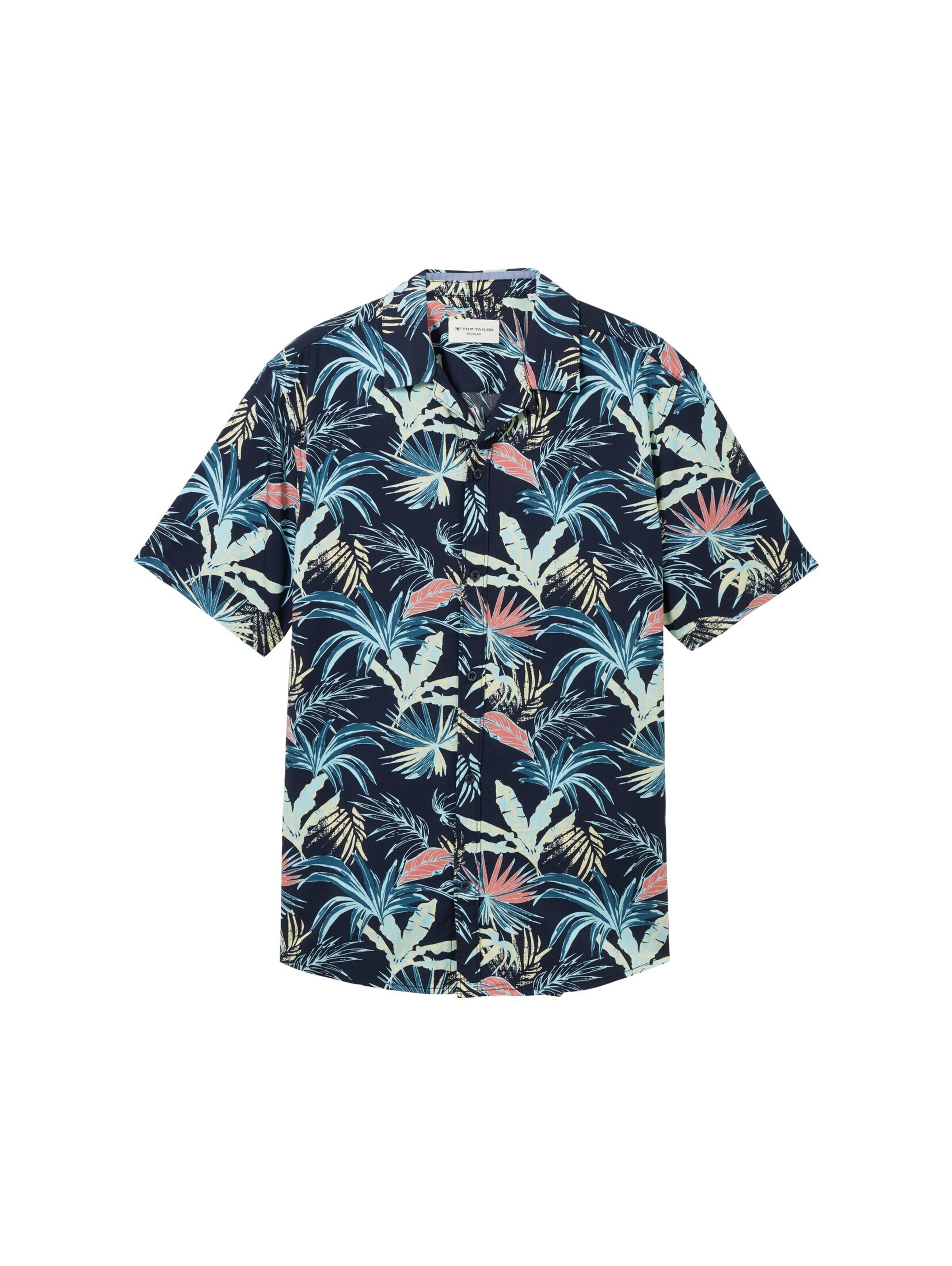 TOM TAILOR Overhemd in Blauw: voorkant