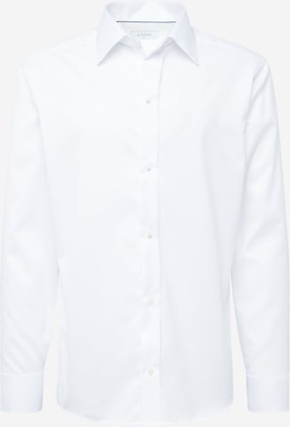ETON Slim fit Button Up Shirt in White: front