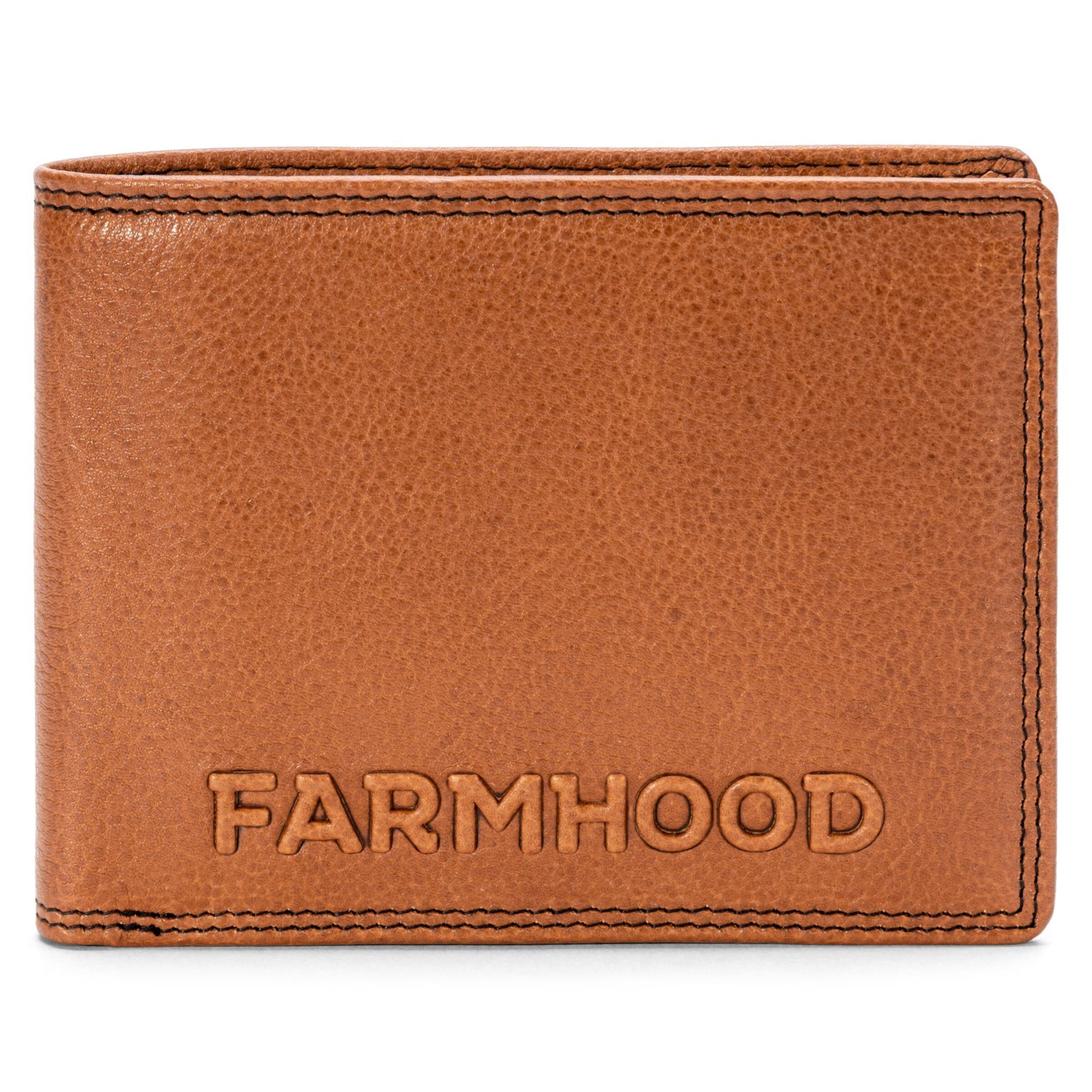 Portamonete 'Memphis' di Farmhood in marrone: frontale
