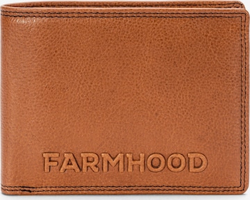 Farmhood Wallet 'Memphis' in Brown: front