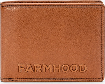 Portamonete 'Memphis' di Farmhood in marrone: frontale