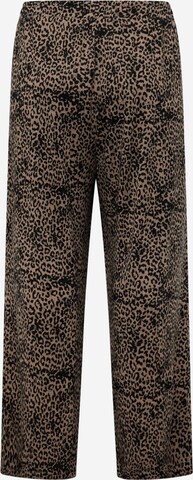 ONLY Carmakoma Regular Trousers 'ALBA AMY' in Beige