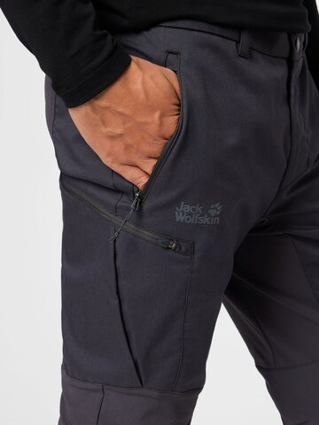 Regular Pantalon outdoor JACK WOLFSKIN en gris