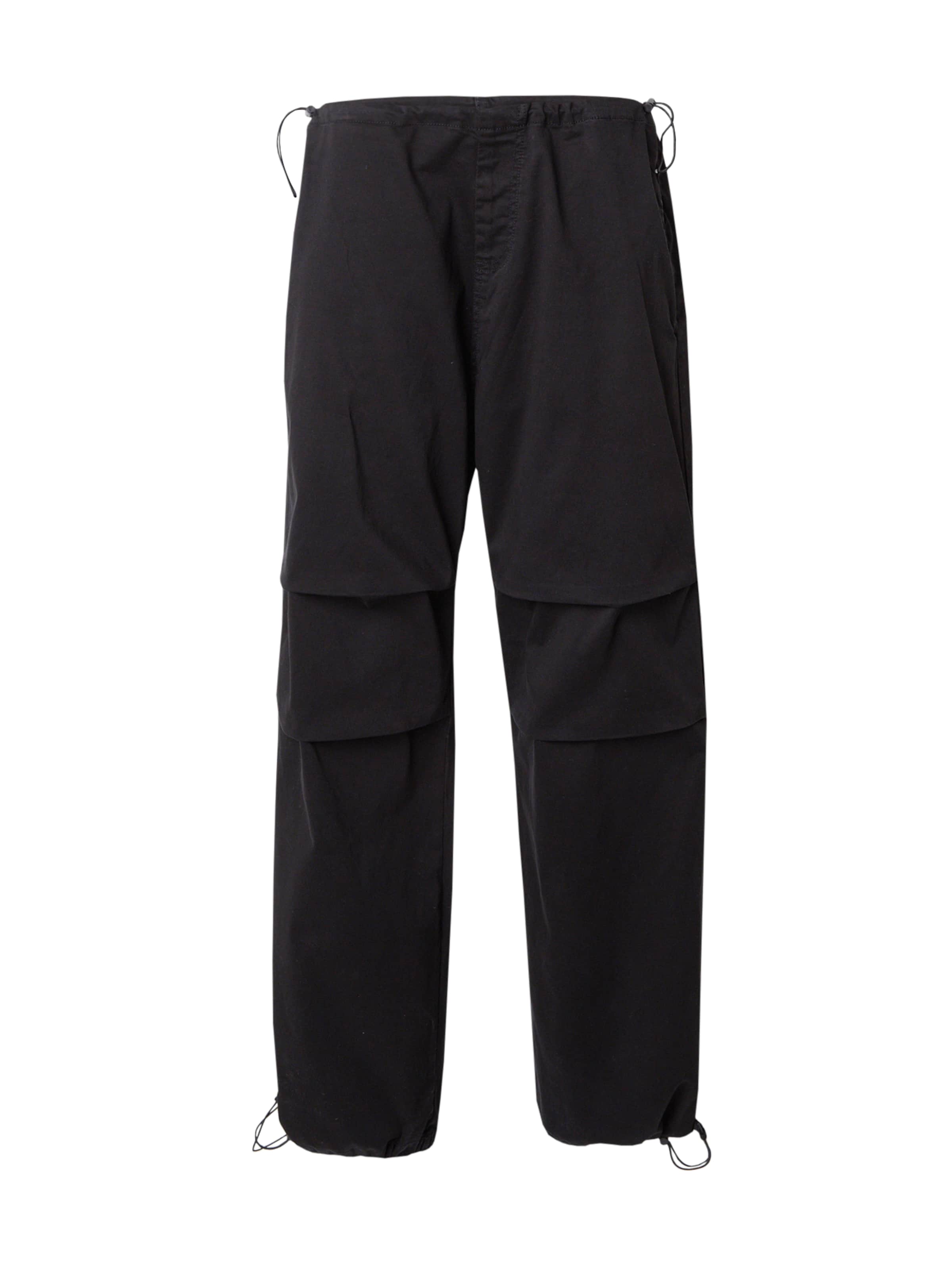 ALPHA INDUSTRIES Loose fit Trousers in Black: front