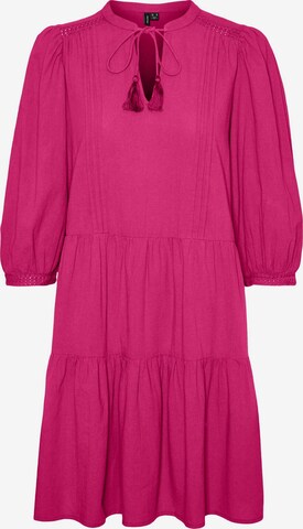 VERO MODA Платье 'PRETTY' в Ярко-розовый: спереди