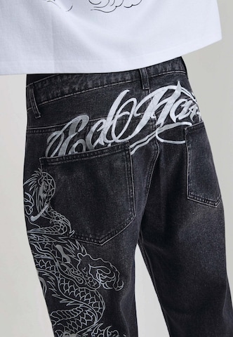 Ed Hardy - Loosefit Calças de ganga em preto