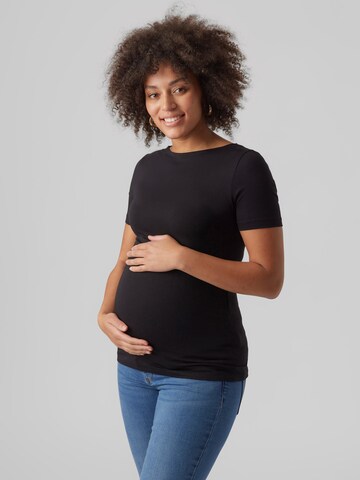 juoda Vero Moda Maternity Marškinėliai 'PANDA': priekis