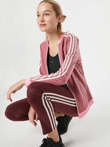 ADIDAS SPORTSWEAR - Fato de treino 'Essentials 3-Stripes' em rosa