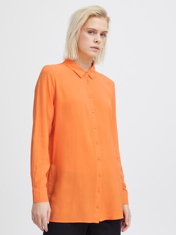 ICHI Blus i orange: framsida