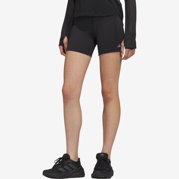 Skinny Pantalon de sport 'DailyRun' ADIDAS PERFORMANCE en noir : devant