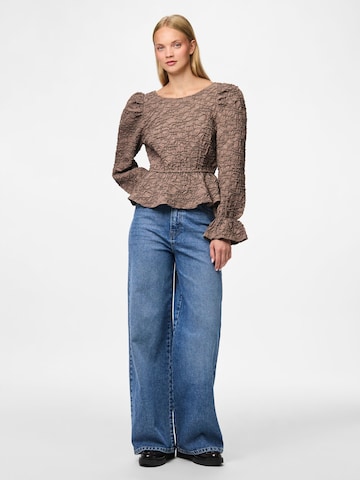 PIECES Bluse 'PCMOLLY' i brun