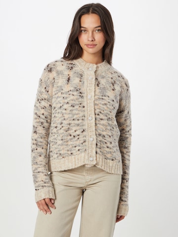 PULZ Jeans Knit Cardigan 'NOVA' in Brown: front