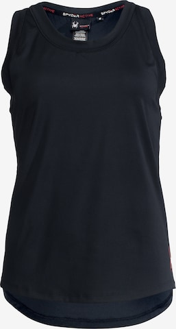 Spyder Sports Top in Black: front