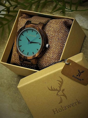 Holzwerk - Reloj analógico 'NAILA' en azul