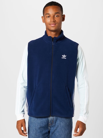 Gilet 'Adicolor 3-Stripes Fleece ' ADIDAS ORIGINALS en bleu : devant