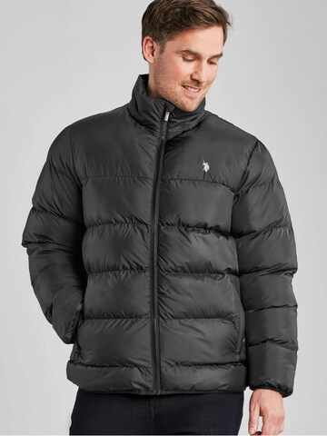 U.S. POLO ASSN. Tussenjas 'Henrik' in Zwart: voorkant