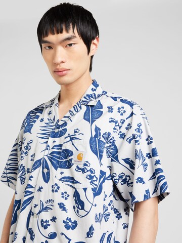 Carhartt WIP Comfort fit Overhemd 'Woodblock' in Blauw