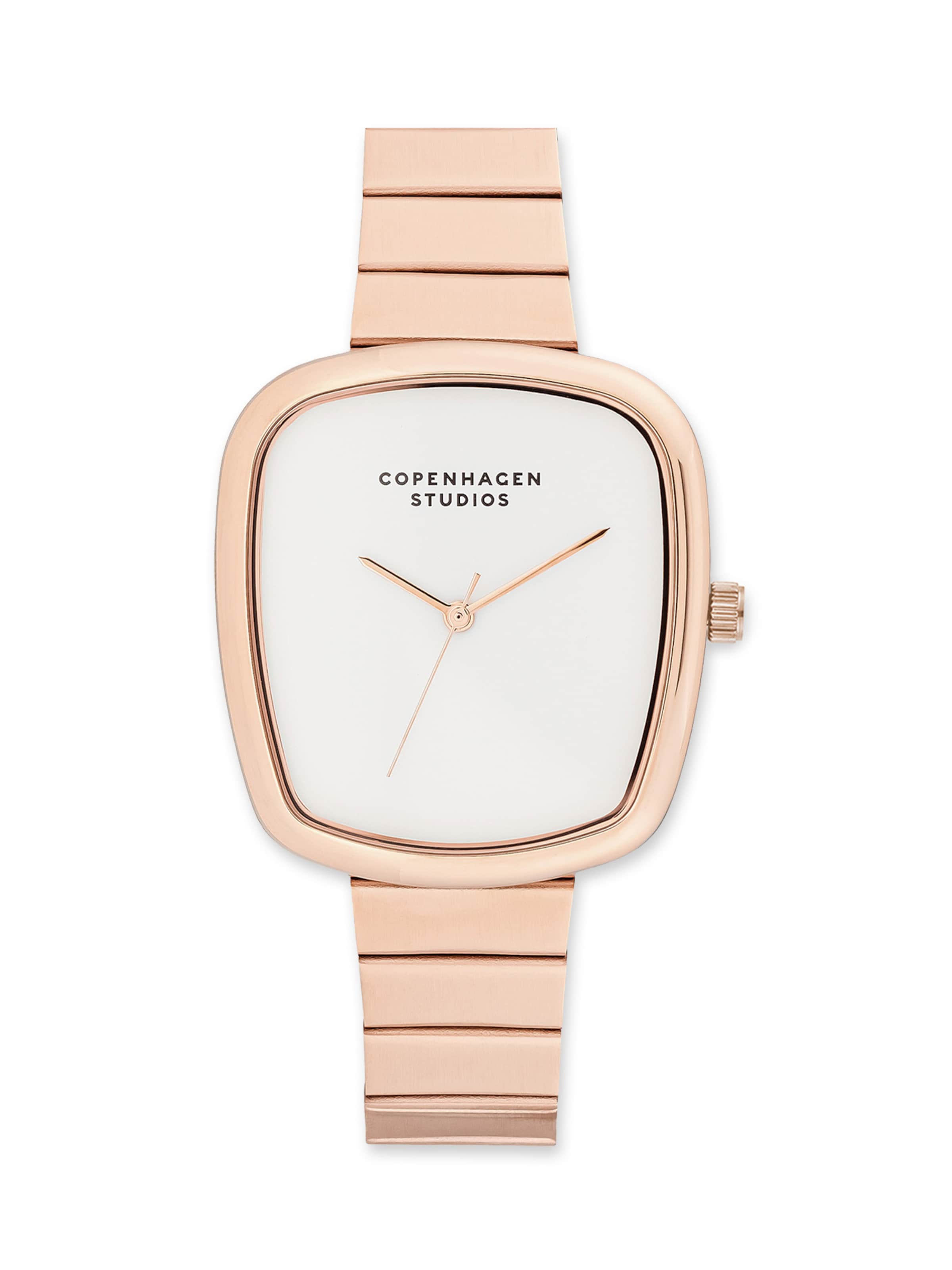 Montre à affichage analogique Copenhagen Studios en or : devant