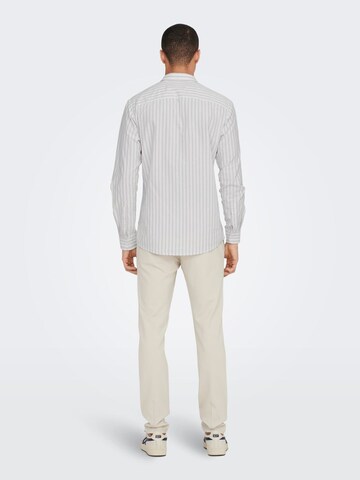 Only & Sons Slim Fit Skjorte i beige