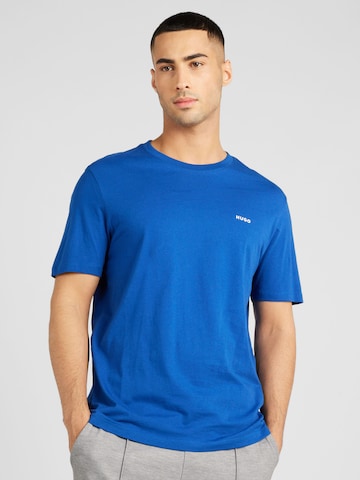 HUGO Red T-Shirt 'Dero' in Blau: predná strana
