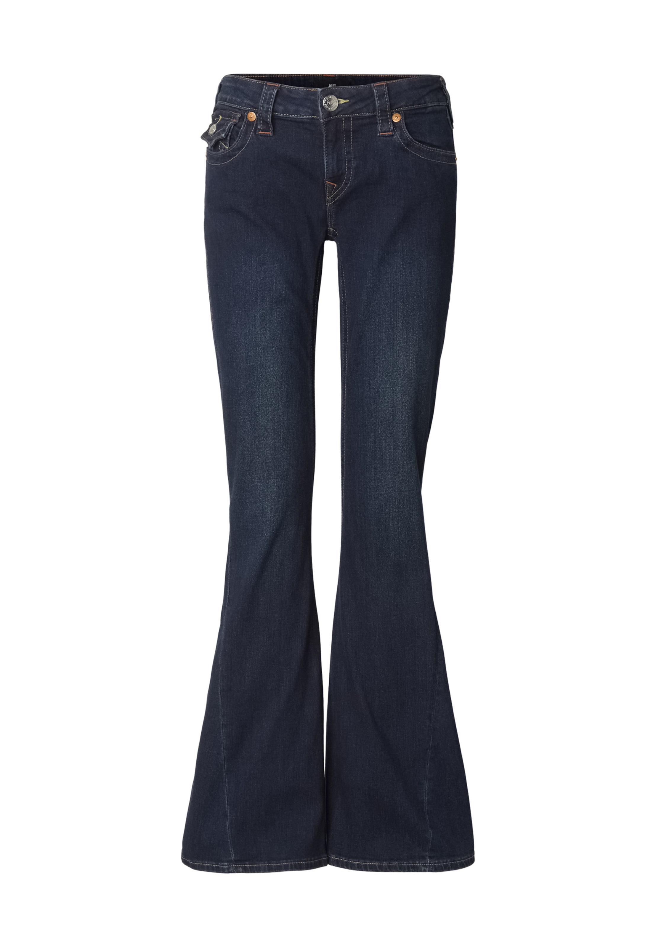 True Religion Flared Jeans in Blauw: voorkant