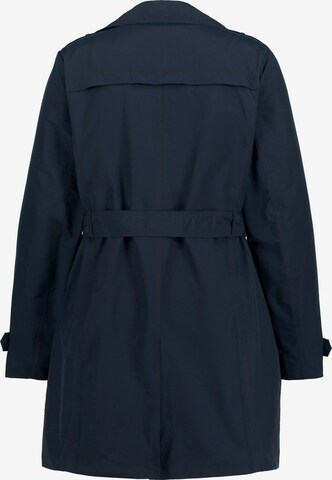 Ulla Popken Between-Seasons Coat in Blue