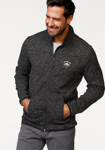 Man's World Fleece Jacket in Grey