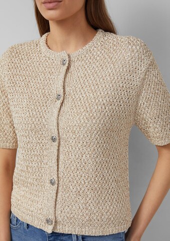 s.Oliver Gebreid vest in Beige