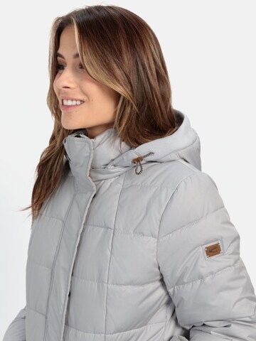 CAMEL ACTIVE Gesteppte Jacke mit abnehmbarer Kapuze in Grau