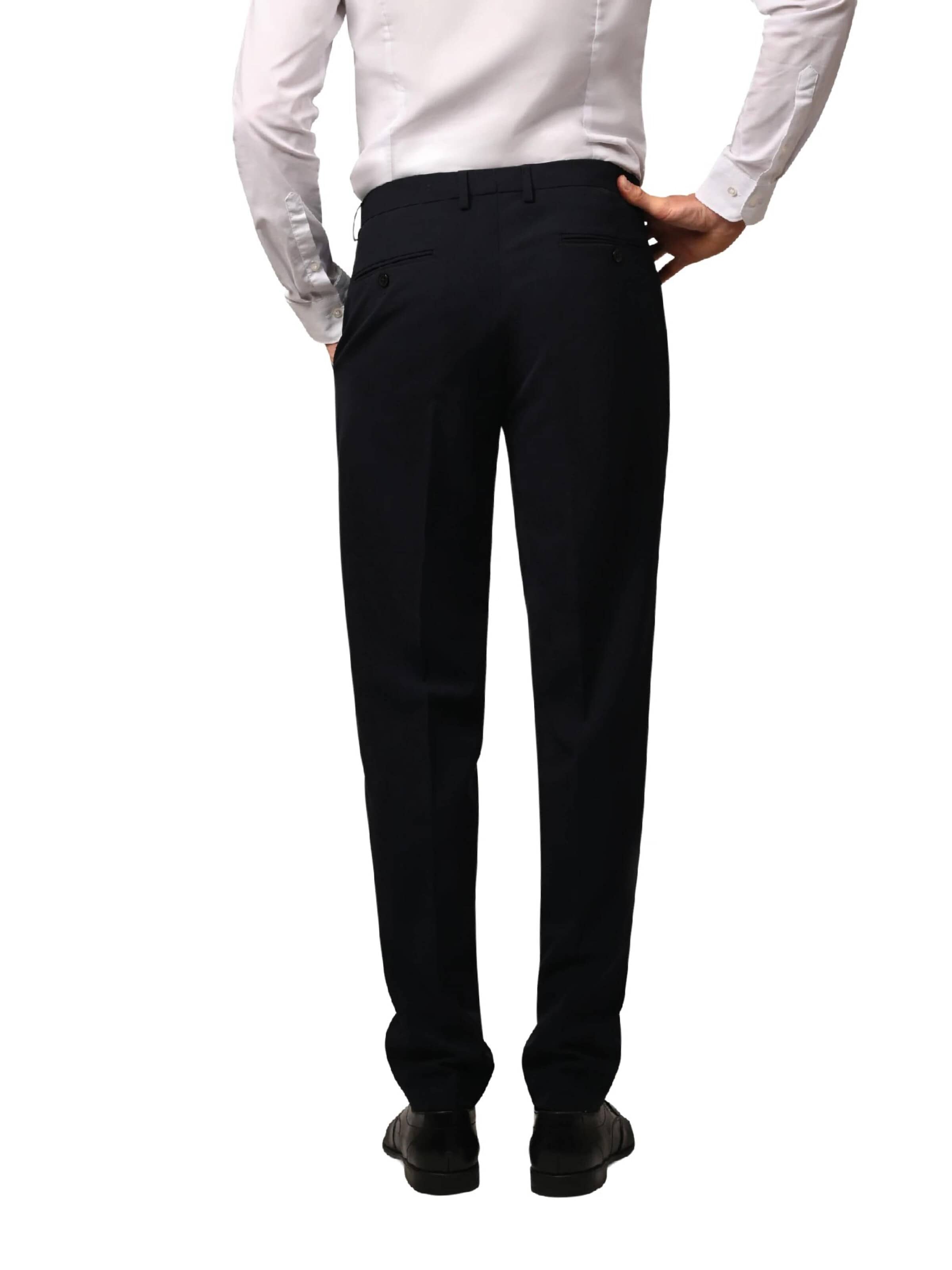 Hirschthal Regular Trousers with creases in Blue