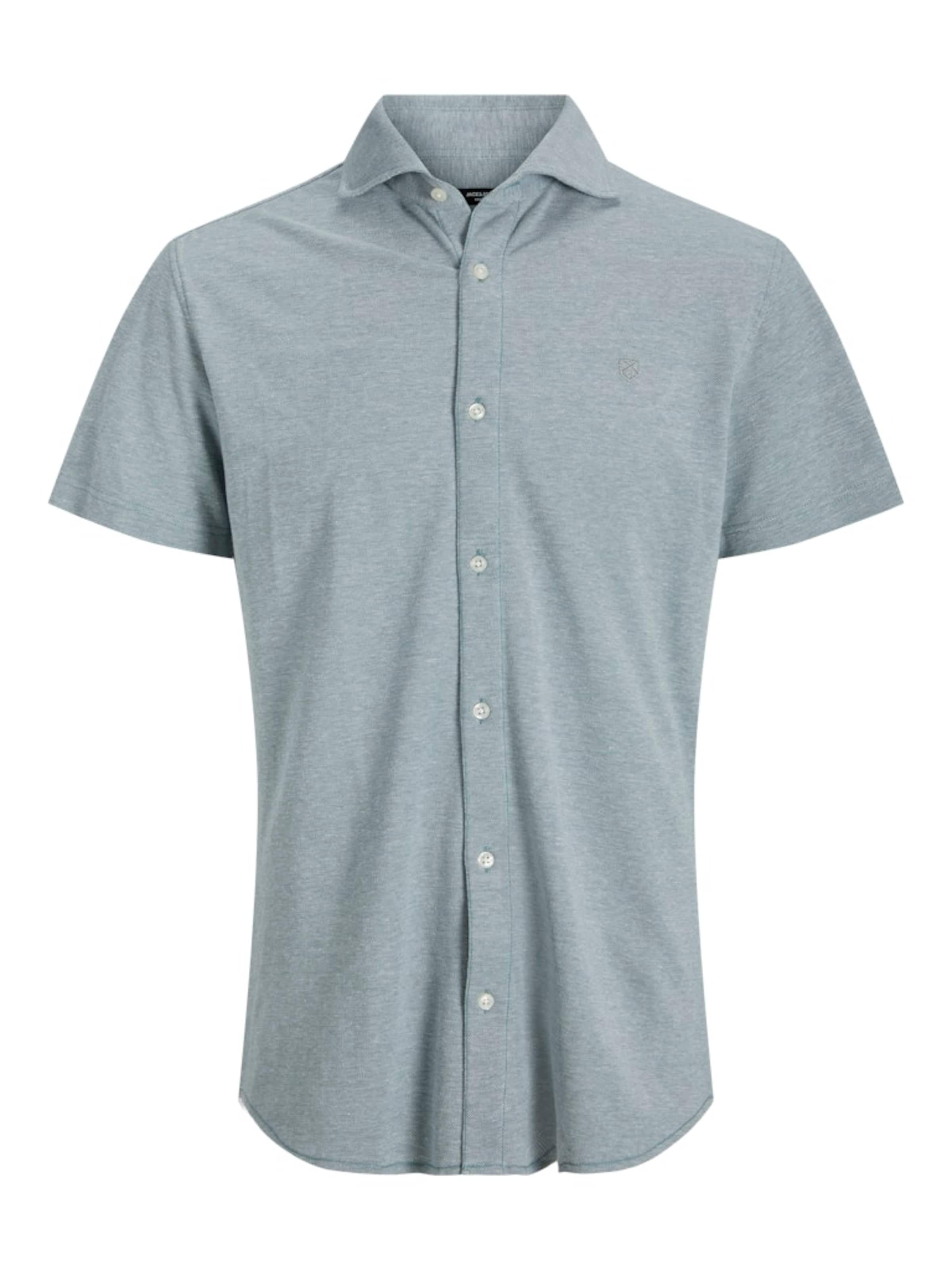 Jack & Jones Premium Риза 'JPRBLALANCE' в синьо: отпред