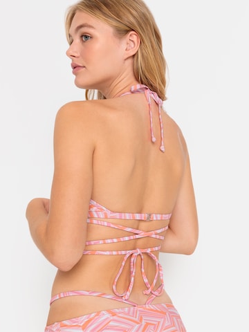 LSCN by LASCANA - Triángulo Top de bikini 'Lisa' en rosa: atrás