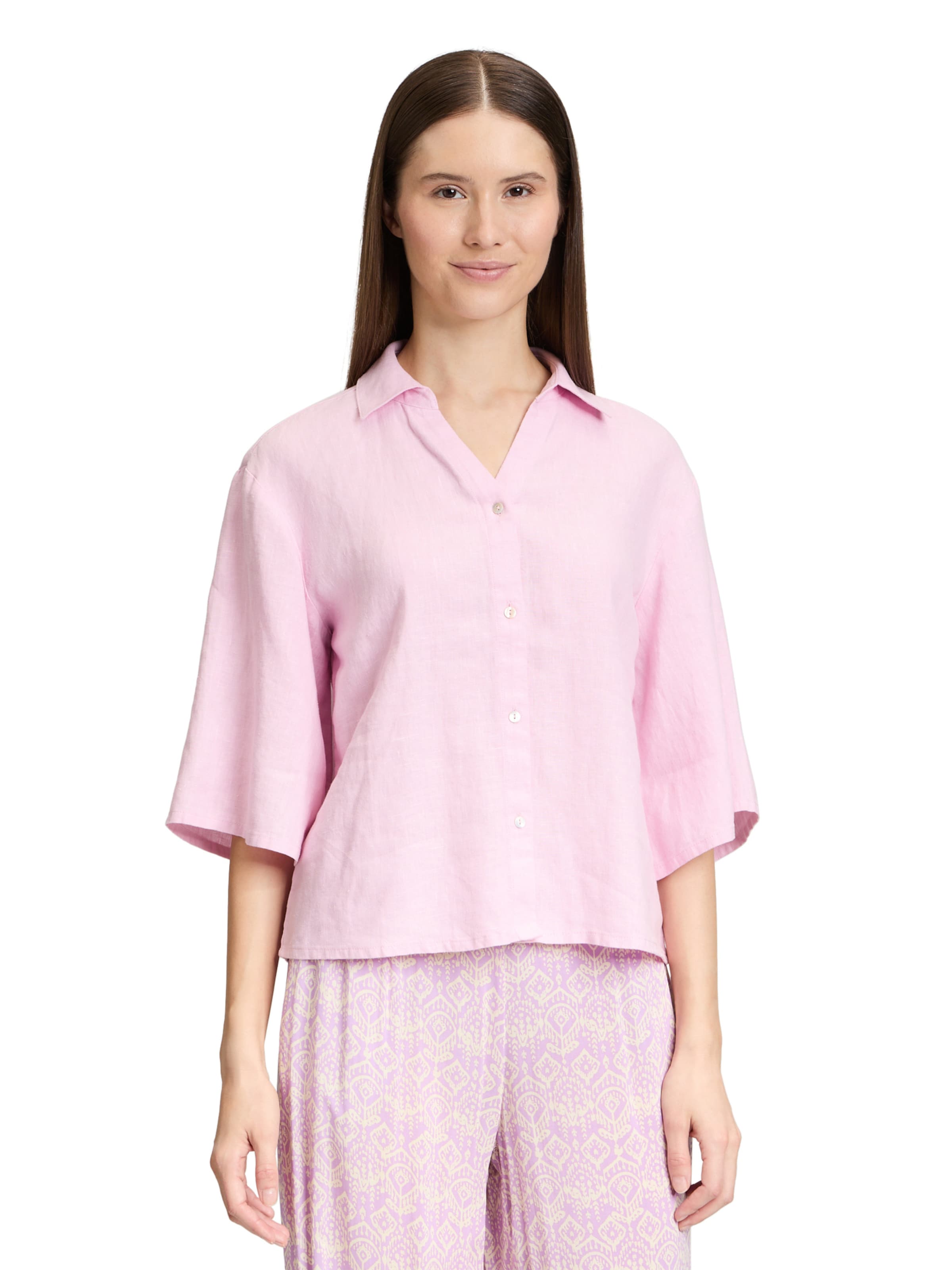 Cartoon Blouse in Pink: front