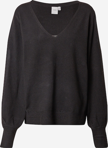 ICHI Sweater 'ALPA' in Black: front