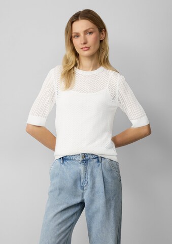 s.Oliver Pullover in Weiß: Vorderseite
