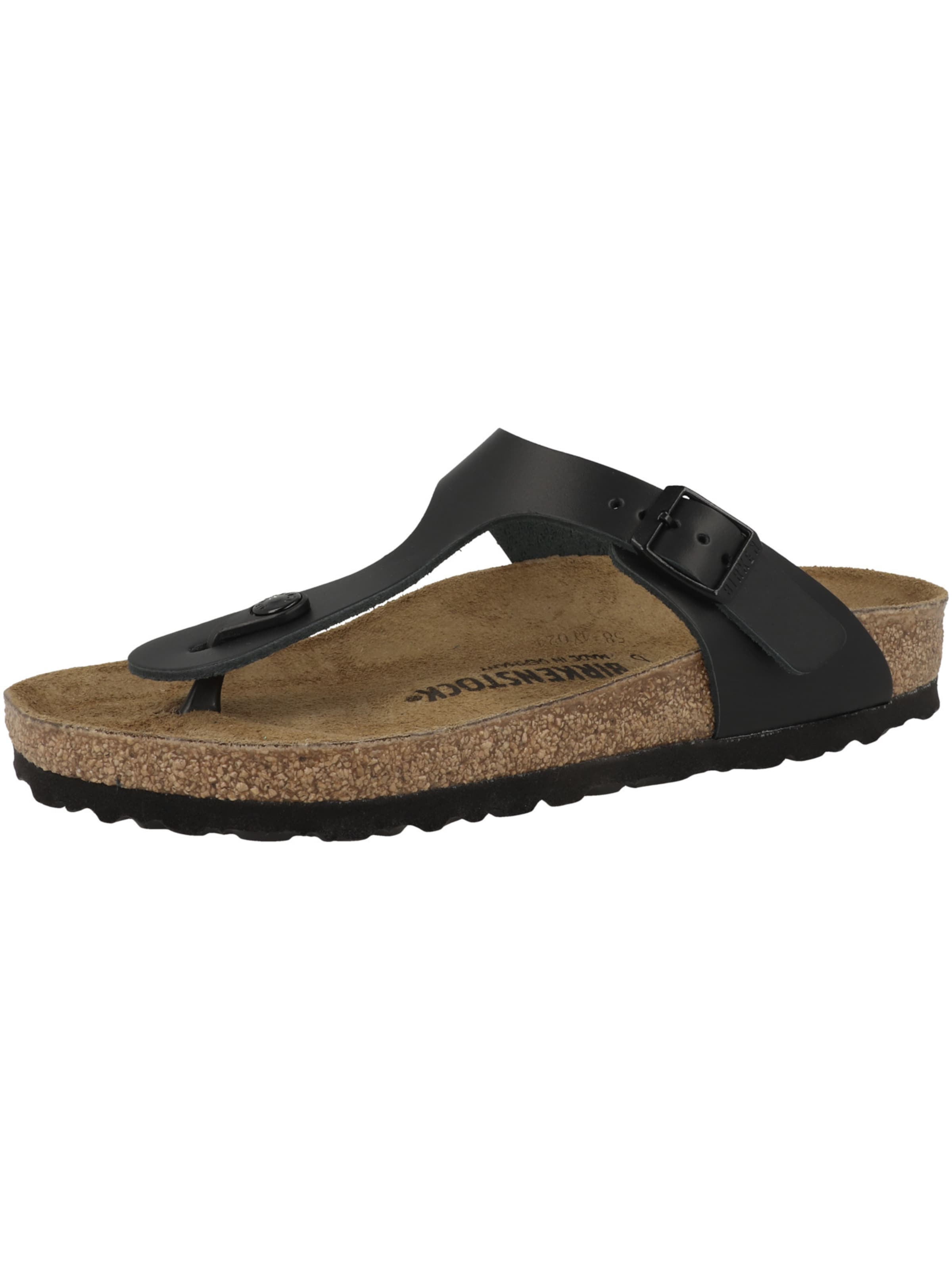 Tongs 'Gizeh' BIRKENSTOCK en noir : devant