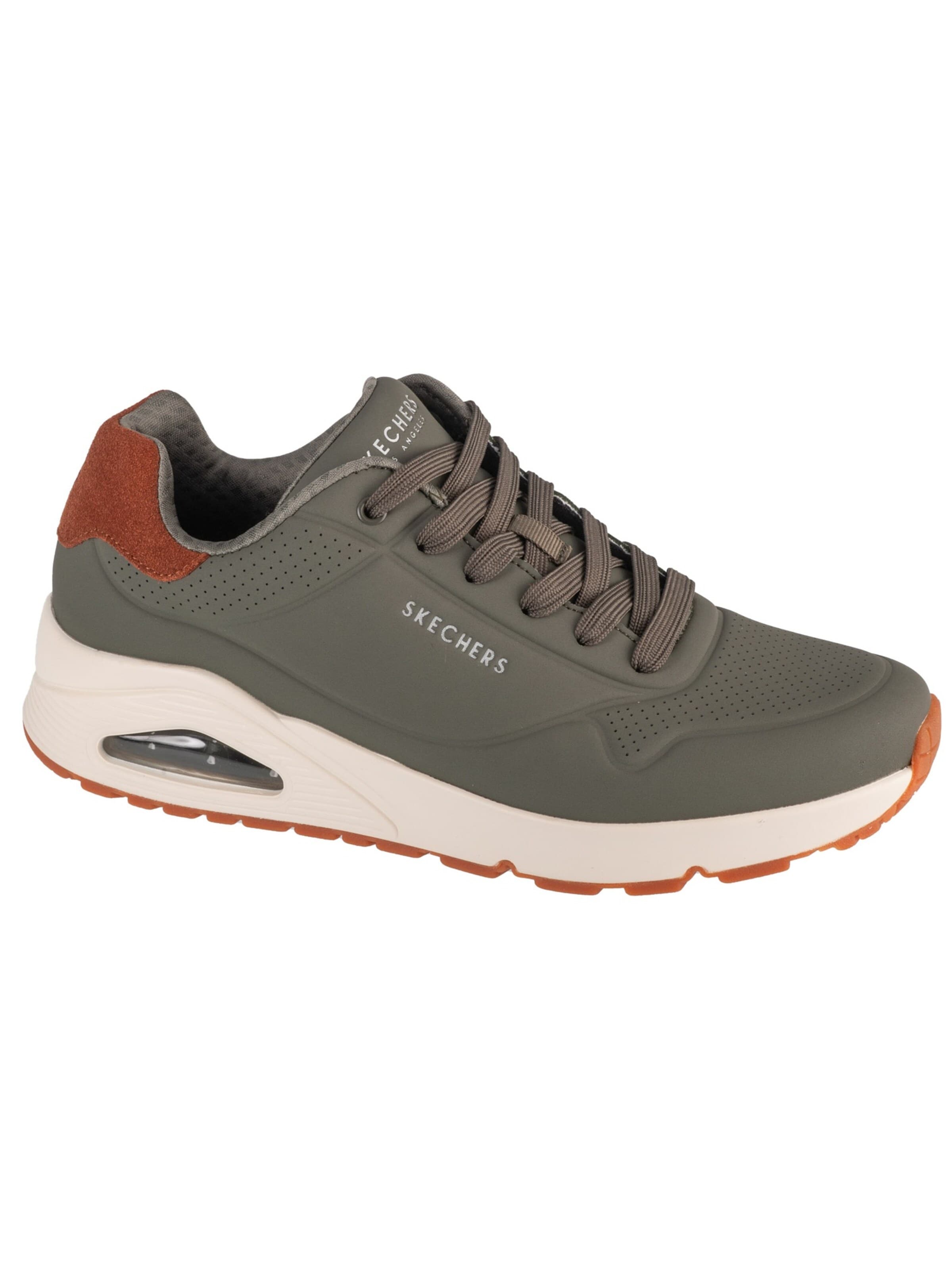 SKECHERS Sneakers laag 'Skechers Uno - Suited On Air' in Groen: voorkant