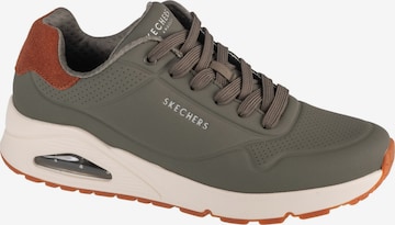 SKECHERS Sneakers laag 'Skechers Uno - Suited On Air' in Groen: voorkant