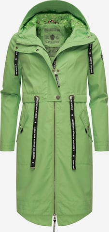 NAVAHOO Between-seasons parka 'Josinaa' in Green: front