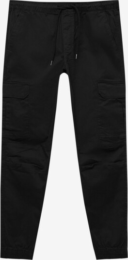 Pantaloni cu buzunare Pull&Bear pe negru, Vizualizare produs