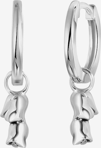Lucardi Earrings in Silver: front