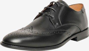 Henry Stevens Lace-Up Shoes 'Wallace FBD' in Black: front