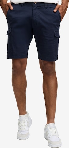 INDICODE Regular Cargohose 'Indicode Laulax' in Blau: Vorderseite