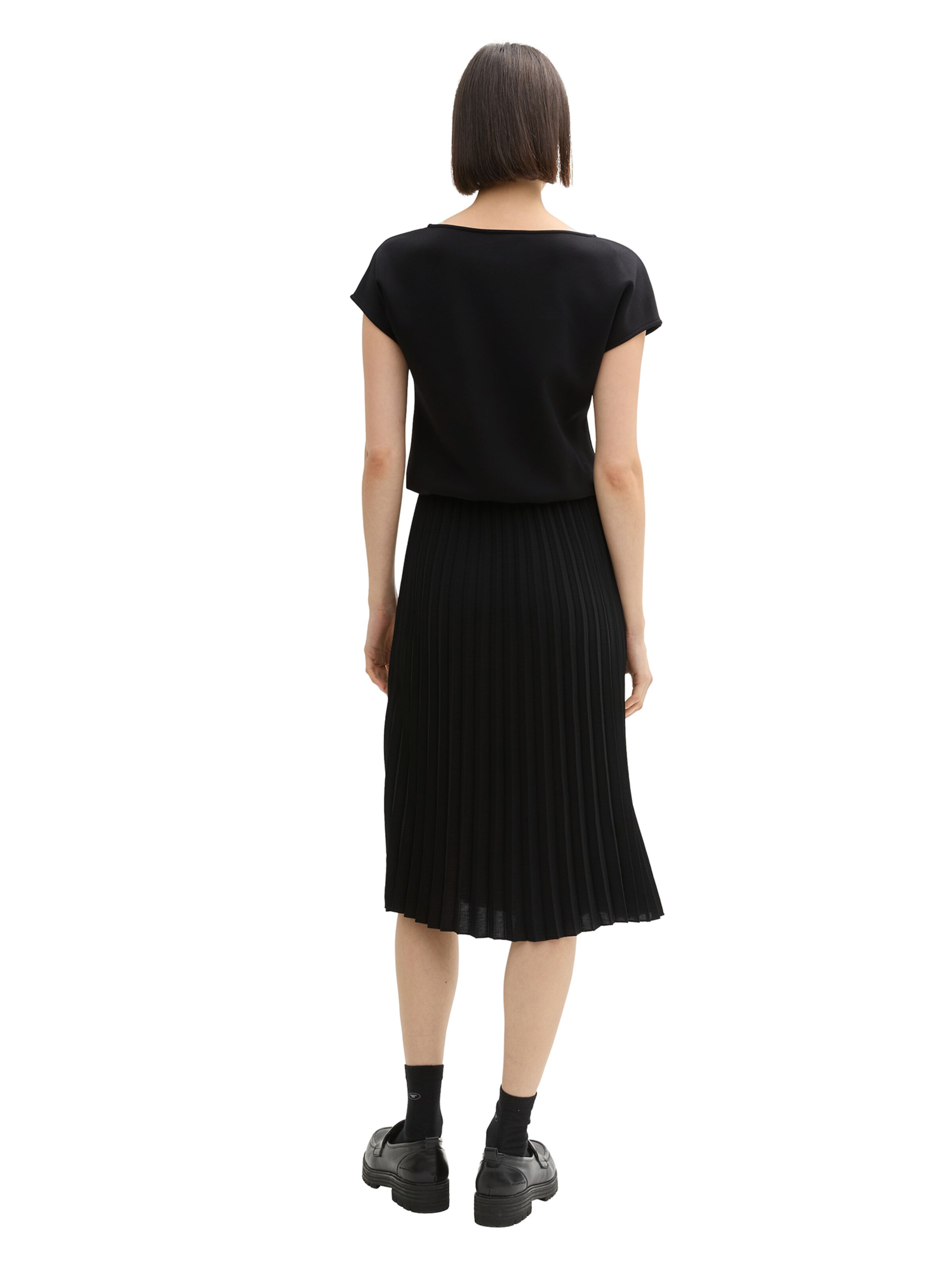 TOM TAILOR Kleid in Schwarz