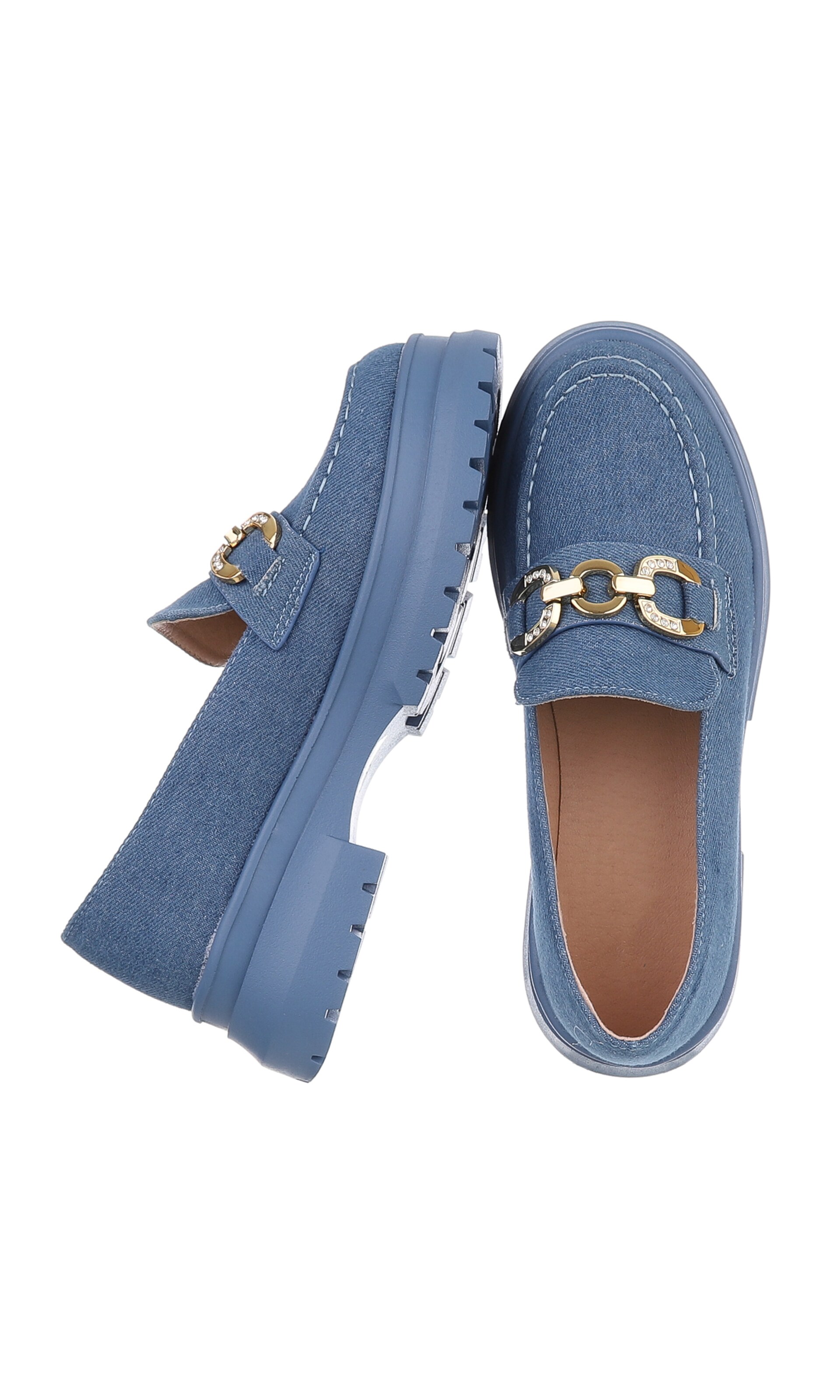 Ital-Design Classic Flats in Blue